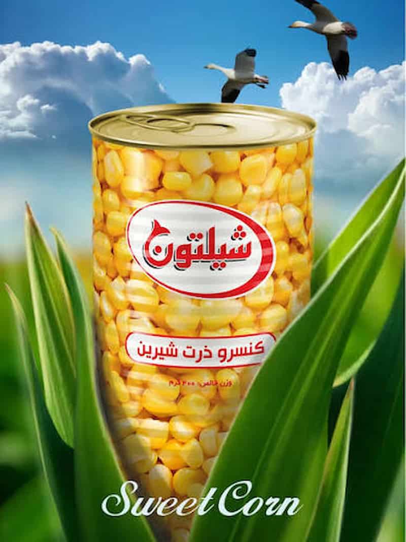 کنسرو ذرت شیلتون با دانه‌های درشت و طعم شیرین